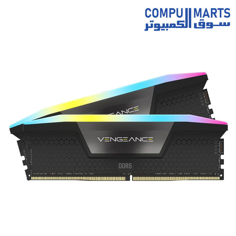 CORSAIR VENGEANCE 96GB XMP Intel – DDR5 6000MHz RGB RAM Compumarts الكمبيوتر iC سوق CL30 - (2x48GB)