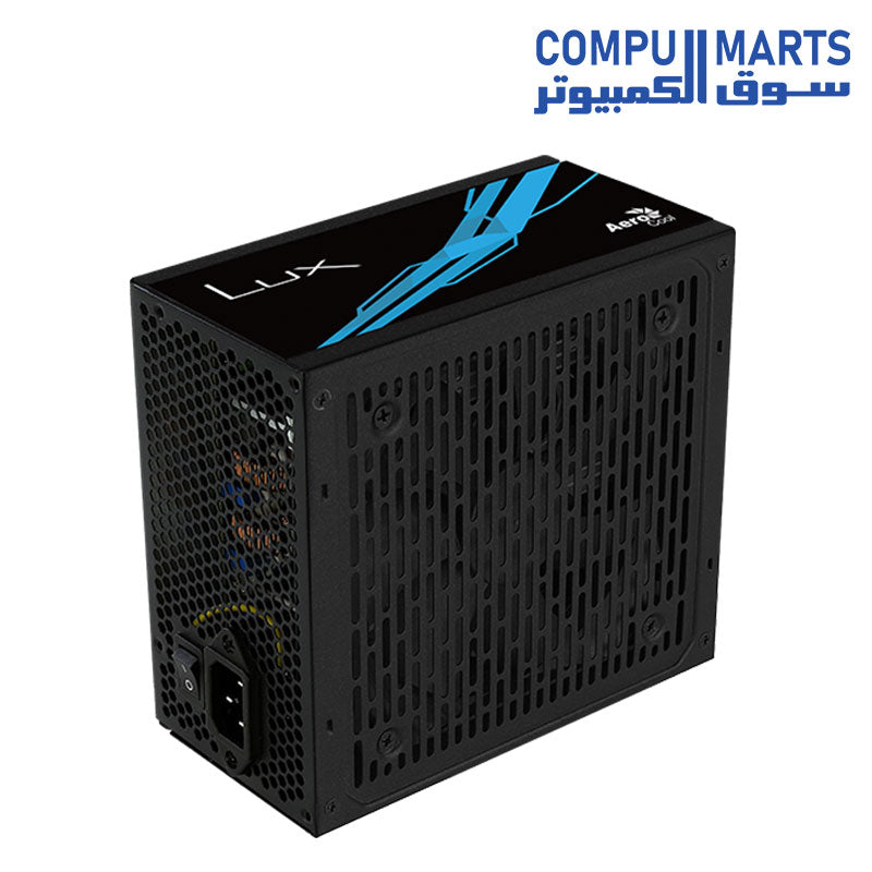 LUX-650W-POWER SUPPLY-AEROCOOL-230V-APFC-UK-Box