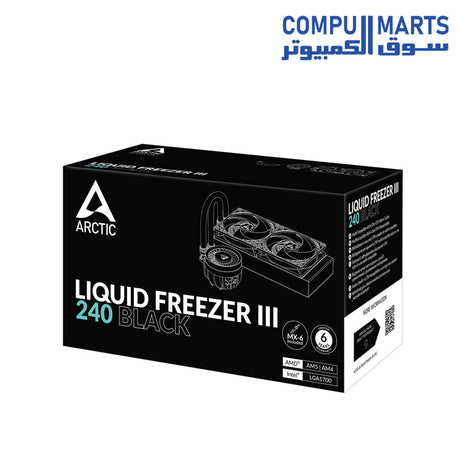 Freezer-III-240-Liquid-Cooler-Arctic-CPU-AIO-Water-Cooler