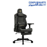 COUGAR Armor EVO M Gaming Chair with Breathable Premium PVC Leather, 5D Adjustable Armrests, Retractable Footrest, Lumbar Cushion, Magnetic Neck Pillow Foam