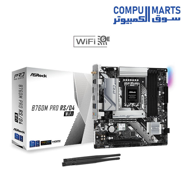 B760M-Motherboard-ASRock-Pro-RS-D4-WiFi