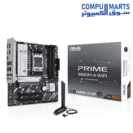 B840M-A-Motherboard-ASUS-PRIME-WiFi-AM5-Micro-ATX-DDR5