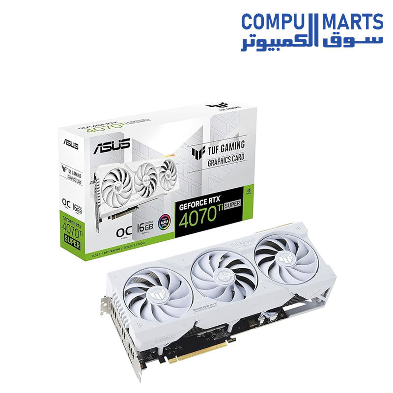 RTX-4070-Ti-SUPER-BTF-Graphics-Card-ASUS-TUF-Gaming-GeForce-16GB-GDDR6X-White-OC