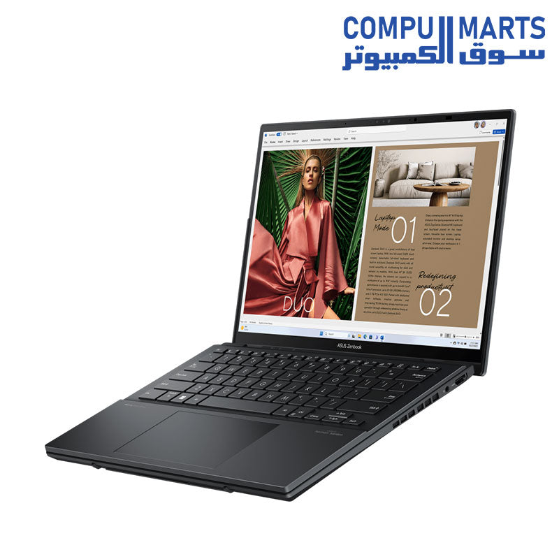 DUO-UX8406-LAPTOP-ASUS-Zenbook-Ultra-9-185H-Intel-Arc-Graphics-RAM-32GB-LPDDR5X-2TB-M.2-4.0-SSD-14-inch-3K