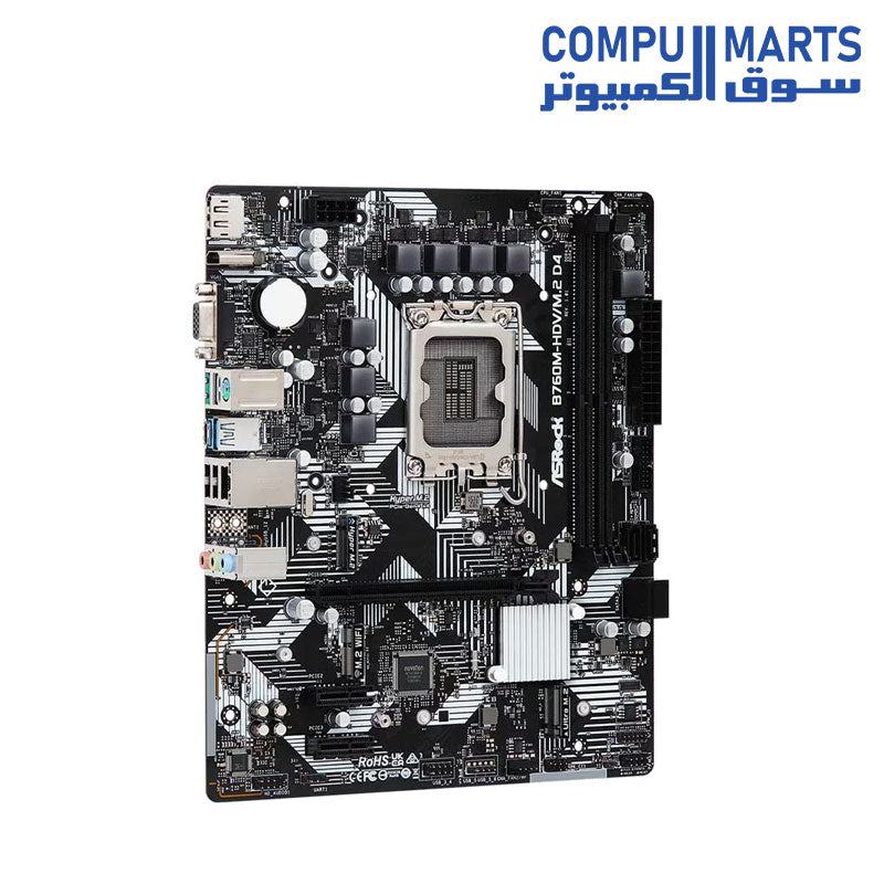 B760M-Hdv-Motherboard-Asrock-INTEL-D4-DDR4