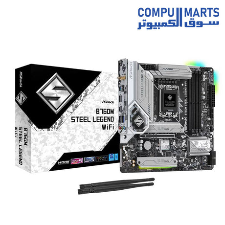 B760M-Steel-Legend-Motherboard-Asrock-Wifi-DDR5