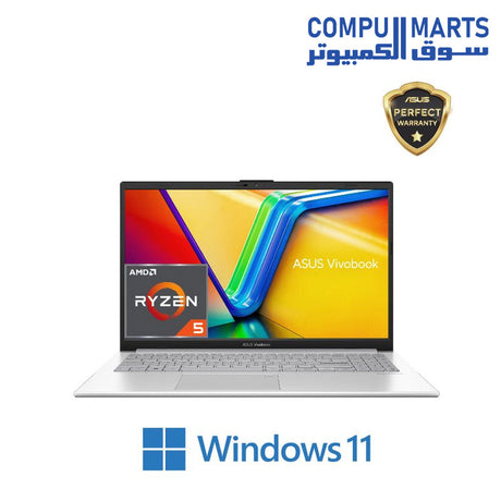 VivoBook Go 15-CONSUMER LAPTOP-ASUS-AMD-Ryzen-5-7520U–8GB-512GB-AMD Radeon