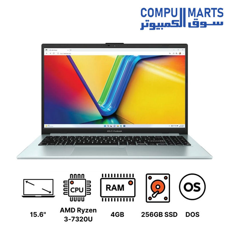 E1504FA-NJ001-Laptop-Asus-Vivobook-Ryzen-3-7320U-256GB-SSD-4GB-RAM-15.6-Inch-FHD-LED-60Hz