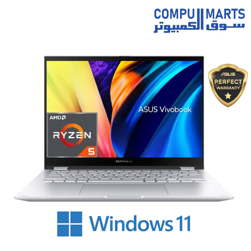 TN3402YA-LZ005W-CONSUMER LAPTOP-ASUS-Vivobook-S-14-Flip-R5 -7530U-8GB-512GB 