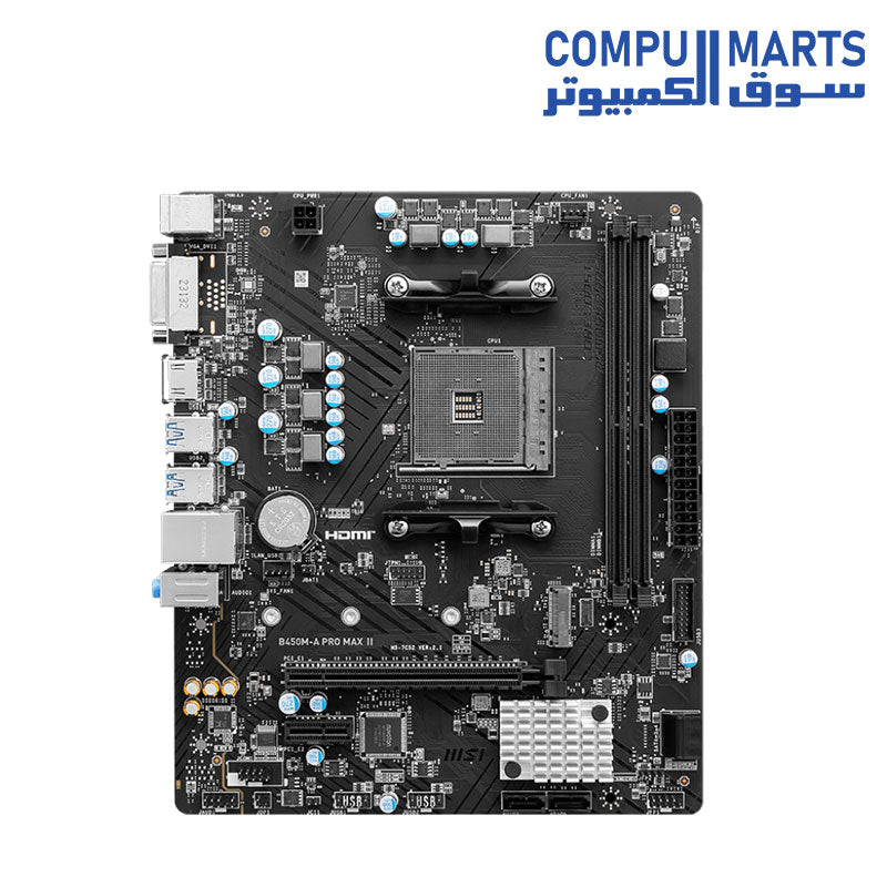 B450M-A-PRO-MAX-II-MOTHERBOARD-MSI-DDR4-MATX-AM4