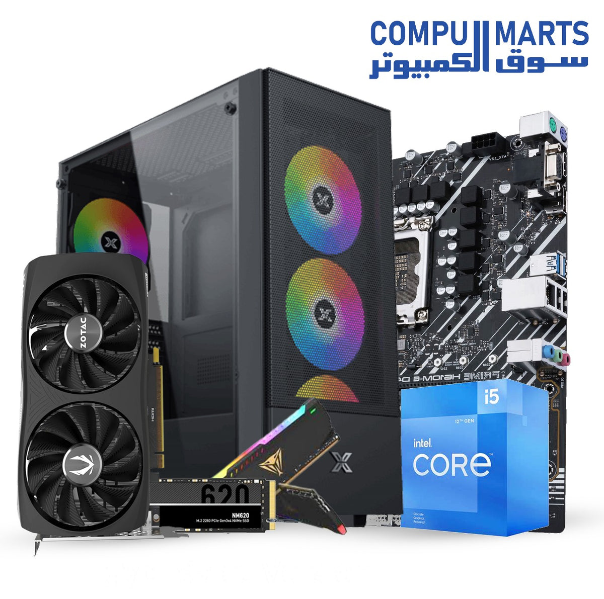 BEST BUDGET GAMING PC I5-12400F & RTX 4060 8GB DDR4