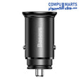 Circular-Metal-PPS-Car Charger-Baseus-Quick Charger-30W