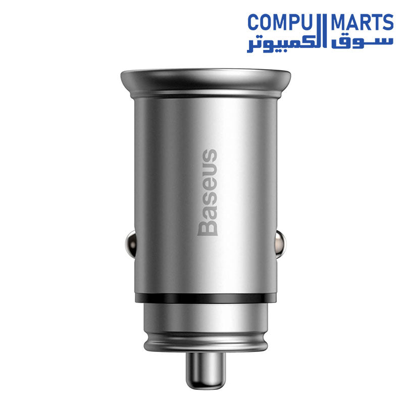 Circular-Metal-PPS-Car Charger-Baseus-Quick Charger-30W