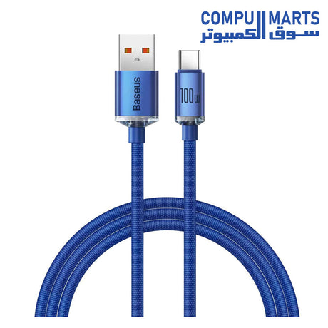 Crystal-Shine-Series-Cable-Baseus-USB-to-Type-C-100W