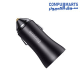 Golden-Contactor-Max-Dual-Car Charger-Baseus-U+C 60W