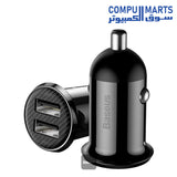 Grain-Pro-Car Charger-Baseus-Dual-USB-4.8A