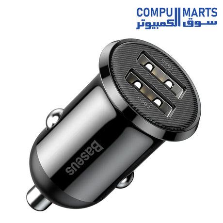 Grain-Pro-Car Charger-Baseus-Dual-USB-4.8A