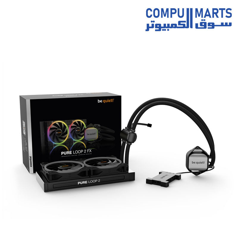 Be Quiet Pure Loop 2 FX 240mm, 2x Light Wings 120mm PWM high-speed ARGB fans