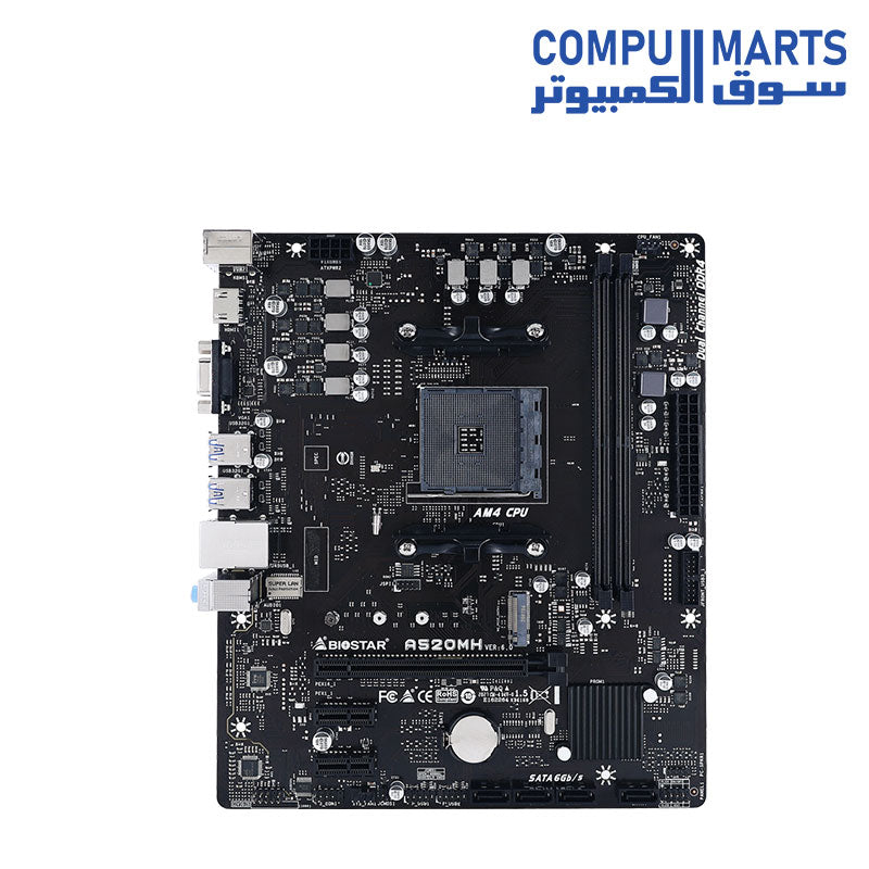  A520-Motherboard-Biostar-AM4-Micro-ATX-AMD