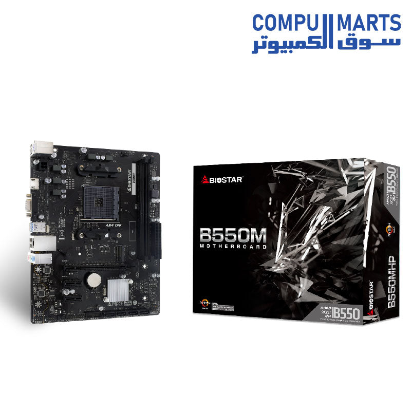  B550-Motherboard-Biostar-micro-ATX-DDR4-AMD-AM4 