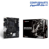  B550-Motherboard-Biostar-micro-ATX-DDR4-AMD-AM4 