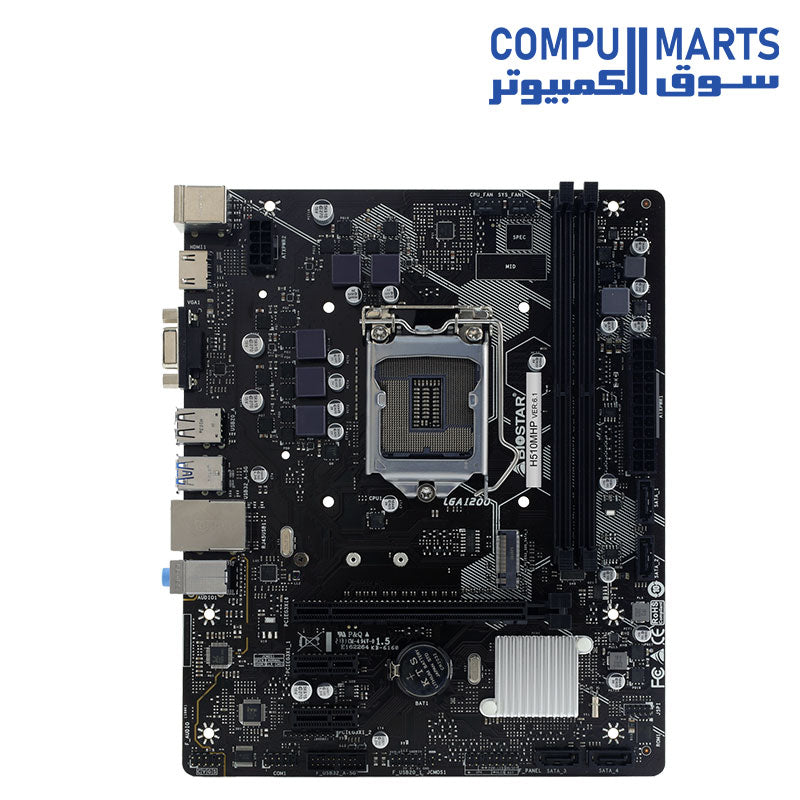 H510MHP-Motherboard-Biostar-LGA1200-DDR4-Intel-Micro-ATX