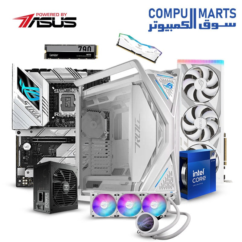 CORE I9-14900K & RTX 4080 SUPER POWERD BY ASUS SNOW BUILD #1
