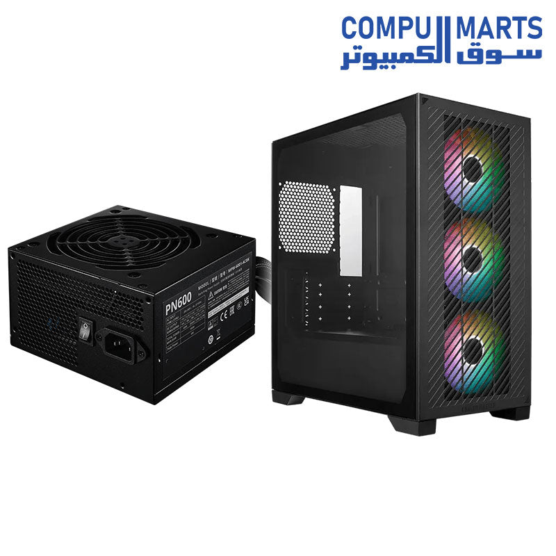 Cooler Master Elite 301 Lite Case + Elite NEX PN600 230V power Supply