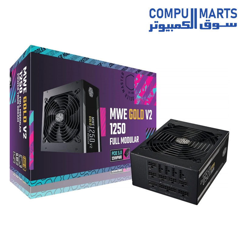 Cooler Master MWE Gold 1250 V2 ATX3.0 Full Modular 1250W 80 Plus Gold