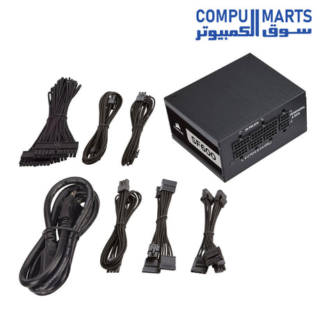 SF600-Computer Power Supplies-CORSAIR-Platinum-Fully-Modular