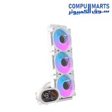 DARKFLASH- DH360D- LIQUID COOLER -DISPLAY-LGA-AM5-360mm 