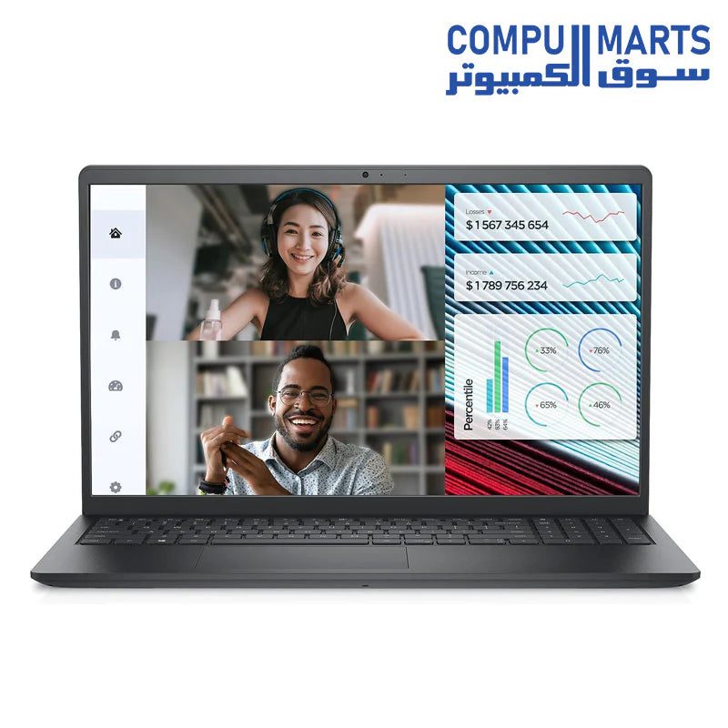 لابتوب Dell Vostro 3520 - Intel Core i5-1235U 10-Cores من الجيل الثاني عشر، ذاكرة وصول عشوائي سعتها 8GB، قرص SSD سعة 256GB، رسومات Intel UHD، شاشة 15.6 بوصة FHD (1920 × 1080) 120 هرتز 250 شمعة مضادة للتوهج، نظام التشغيل Ubuntu - أسود كربوني

