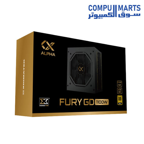 FURY 1100W- Power Supplies-Xigmatek-80+ Gold-Full Modular