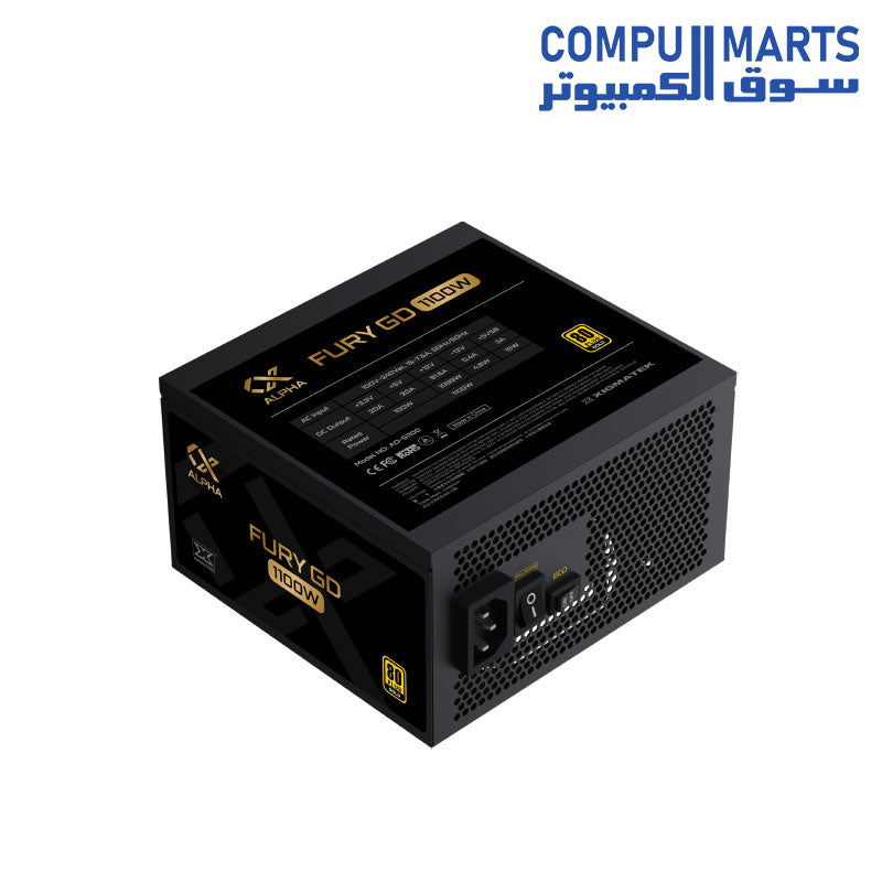 FURY 1100W- Power Supplies-Xigmatek-80+ Gold-Full Modular