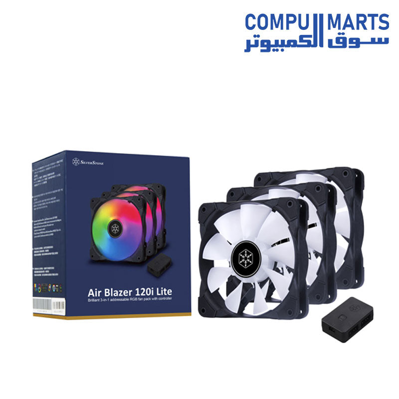 120i-Lite-COMPUTER-FAN-Silver-stone-RGB-fan-pack-with-controller