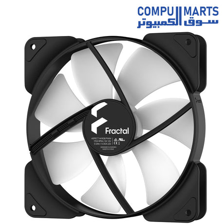 Aspect-12-Computer-Fan-Fractal-Design-RGB-Black-Frame-3-Pack