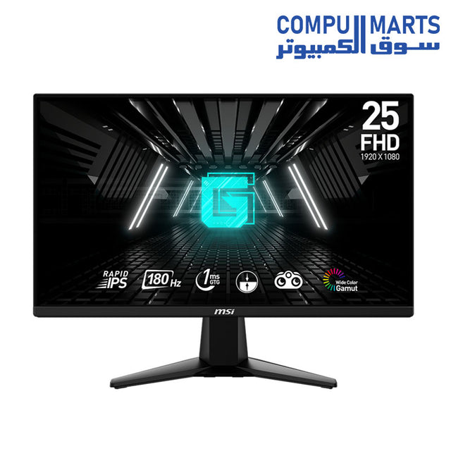 G255F-Monitors-MSI-Optix-25-FHD-(1920 x 1080)-180Hz-1Ms-IPS