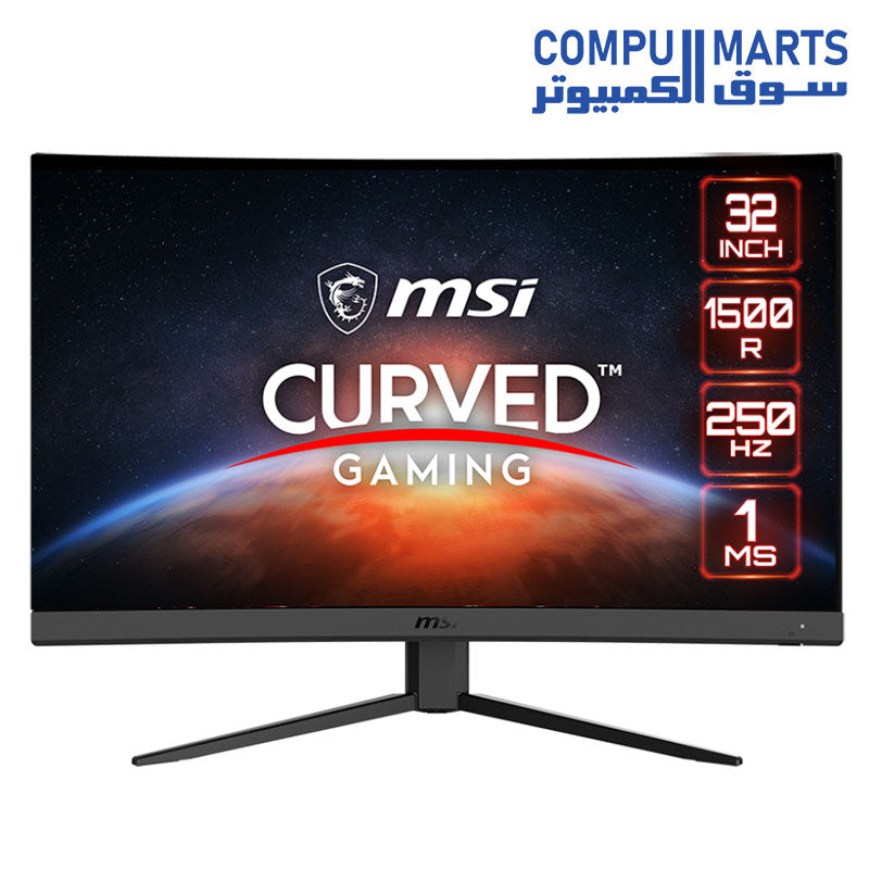 G32C4X-Monitor-MSI-1 ms-250Hz-Curved-32-1920 x 1080