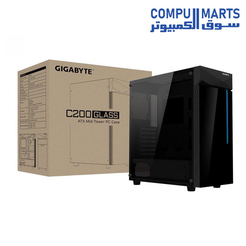 C200-CASE-GIGABYTE-GLASS-MID-TOWER