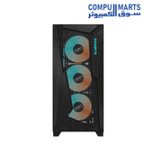 GIGABYTE C301 Glass - Mid Tower PC Gaming Case, Tempered Glass, USB Type-C, 4X ARBG Fans Included (GB-C301GW)