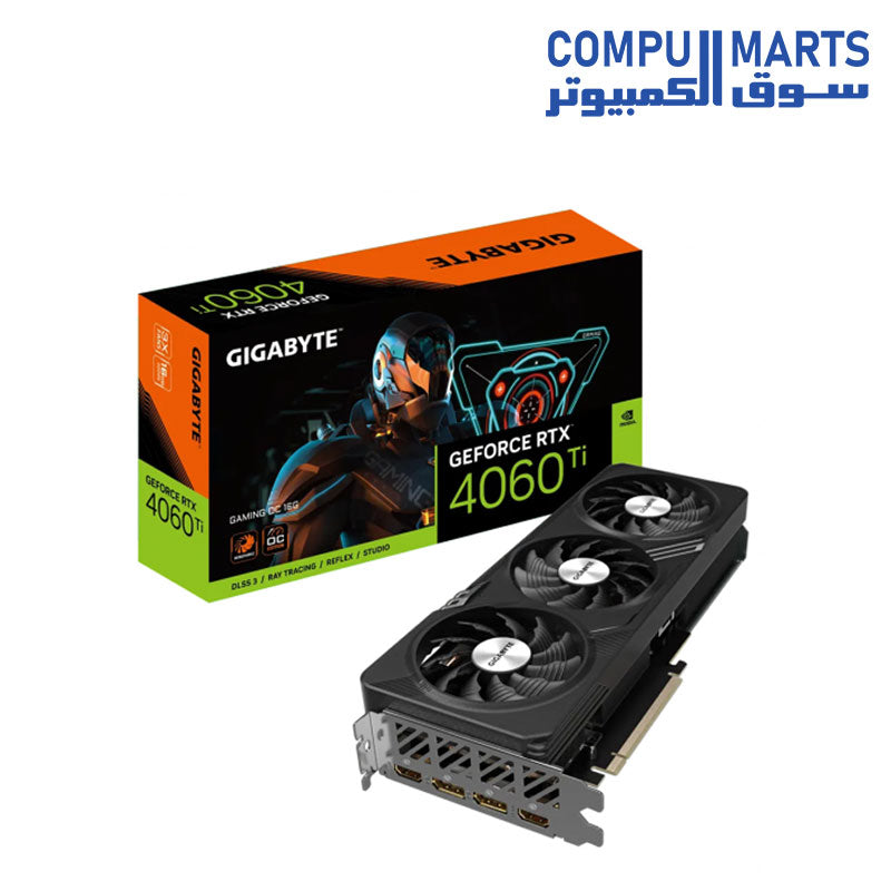 GV-RTX-4060-Ti-Gaming-OC-GRAPHIC-CARDS-GIGABYTE-3X WINDFORCE-Fans-128-bit-GDDR6