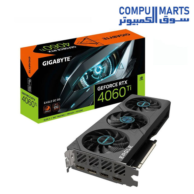 RTX 4060 Ti-EAGLE-Graphics Card-GIGABYTE-OC-8G-128-bit-GDDR6