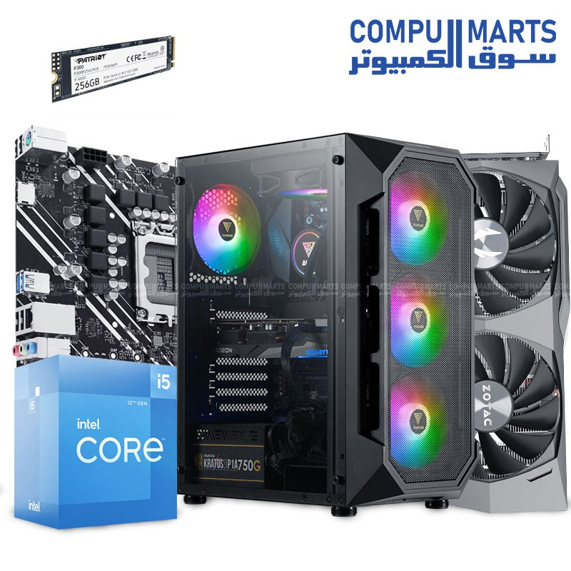 نينجا فليكس #2 Core i5-12400F وRTX 3050 + 3060 + 4060