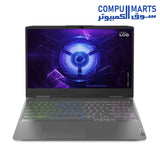 LOQ-15IRX9-83DV008RED-GAMING LAPTOP-LENOVO-CORE-I5-13450HX-RTX 3050-6GB–16GB–512GB