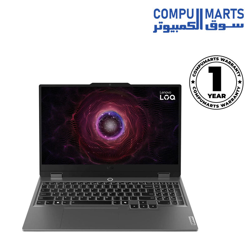 Lenovo LOQ 15ARP9 Gaming Laptop - Ryzen 5 7235HS, AI Chip: LA1, NVIDIA GeForce RTX 3050 6GB GDDR6 Graphics, 12GB DDR5 RAM, 512GB SSD, 15.6" FHD (1920x1080) IPS 300nits 100% sRGB 144Hz G-SYNC, Win 11