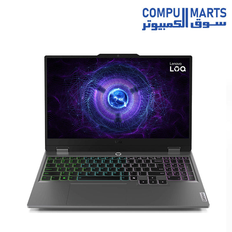  LOQ-15IRX9- Gaming-Laptop-Lenovo-Intel-Core-i7-512GB-SSD-16GB-Ram-RTX-4050-15.6"-Inch-Luna-Grey