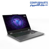  LOQ-15IRX9- Gaming-Laptop-Lenovo-Intel-Core-i7-512GB-SSD-16GB-Ram-RTX-4050-15.6"-Inch-Luna-Grey