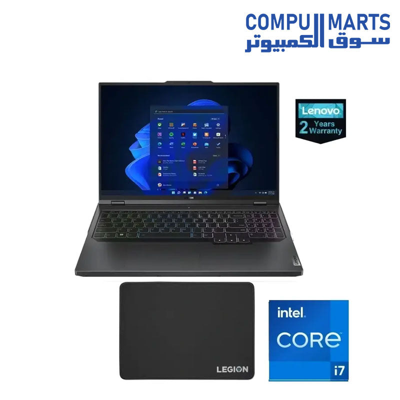 Lenovo Legion Pro 5 16IRX9 – i7-14650HX | RTX 4060 8GB | 16GB RAM | 1TB SSD | DOS | 16" WQXGA 240Hz + MousePad