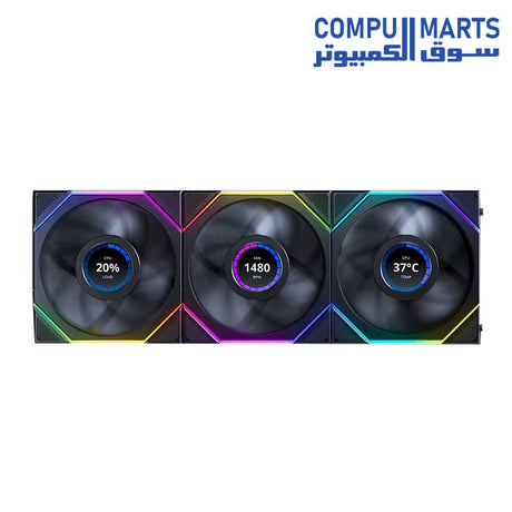 UNI-FAN-TL-LCD-Fan-Lian Li-RGB -120MM