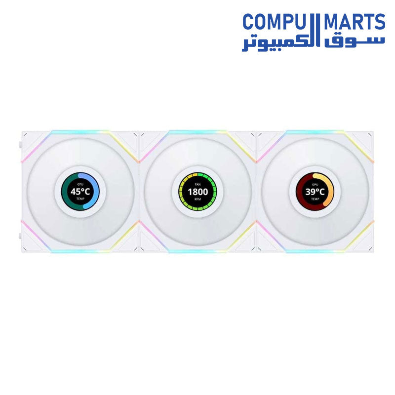 UNI-FAN-TL-LCD-Fan-Lian Li-RGB -120MM